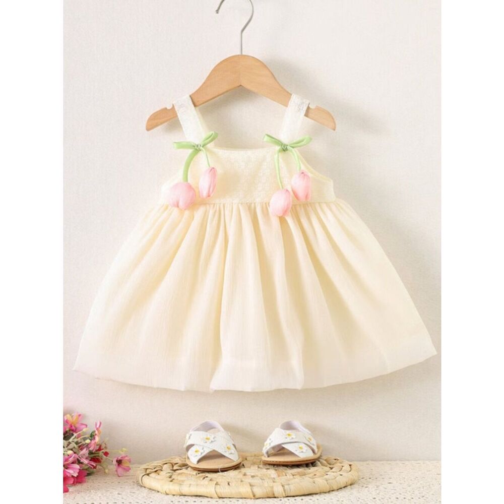 NWT Girls’ Summer Dress 3D Floral Style